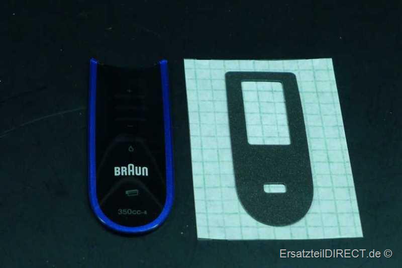 Braun Rasierer Abdeckfenster blau 4LED (350cc-4)