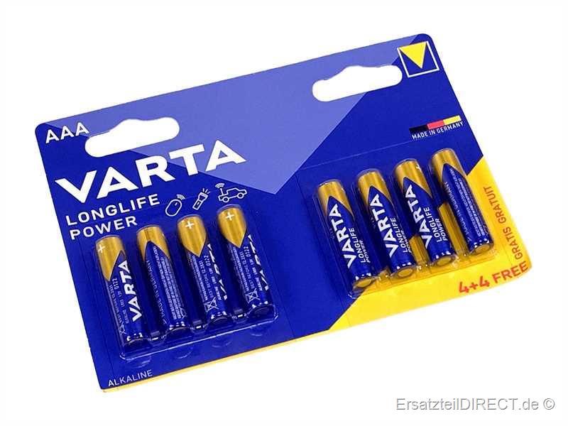 Varta Long Life AAA LR03 Batterie 8 Stück Sparpack