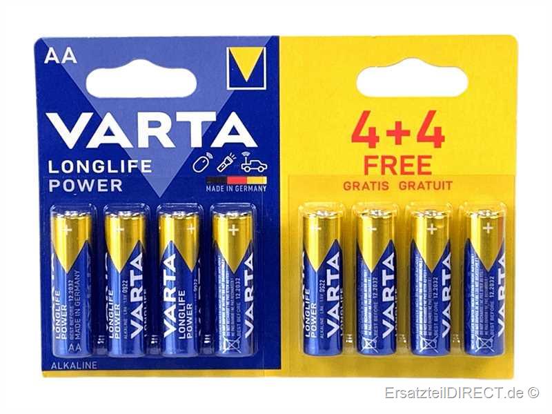 Varta Long Life AA LR06 Batterie 8 Stück Sparpack