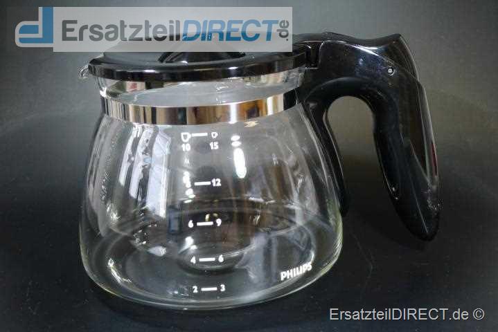 Philips Kaffeekanne Glaskanne  HD7461 HD7447 sw