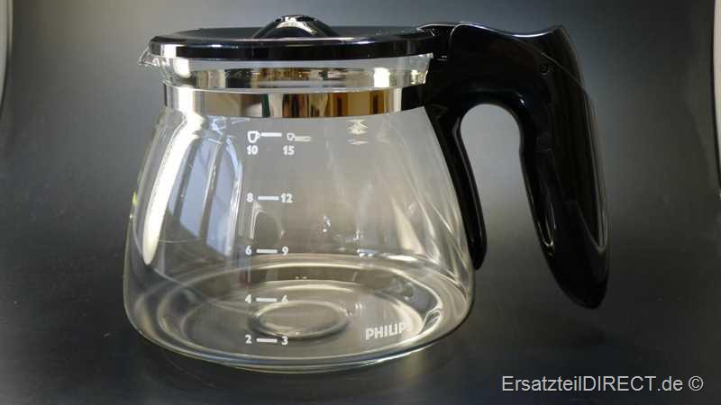 Philips Kaffeekanne Glaskanne  HD7461 HD7447 sw