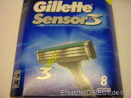 Gillette Ersatzklingen Rasierer Sensor3 /8er-Pack#
