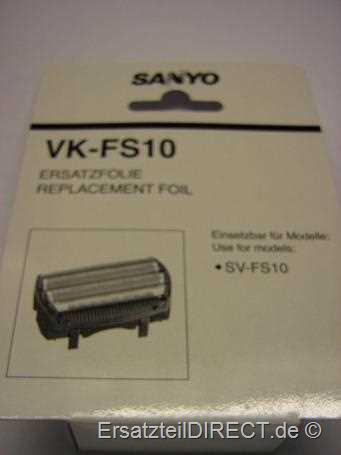 Sanyo Scherfolie VK-FS 10 (VK-FS10) für SV-FS10