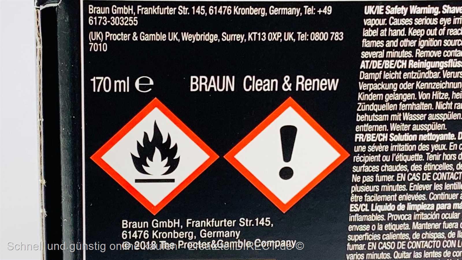 Braun Rasierer Reinigungsstation Serie 5 6 7(2020) 81697129 (81739352)  günstig kaufen bei