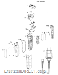 Braun Rasierer Schwingbrücken Series 3/ 5772 -5779