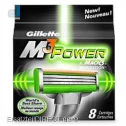 Gillette Ersatzklingen M3 Power Systemkl. 8er-Pack