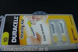 Duracell Knopfzelle EasyTab 10 (PR70) 6er-Pack