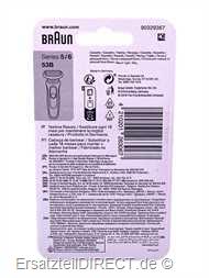 Braun Rasierer Scherteilekassette 53B Series 5 / 6